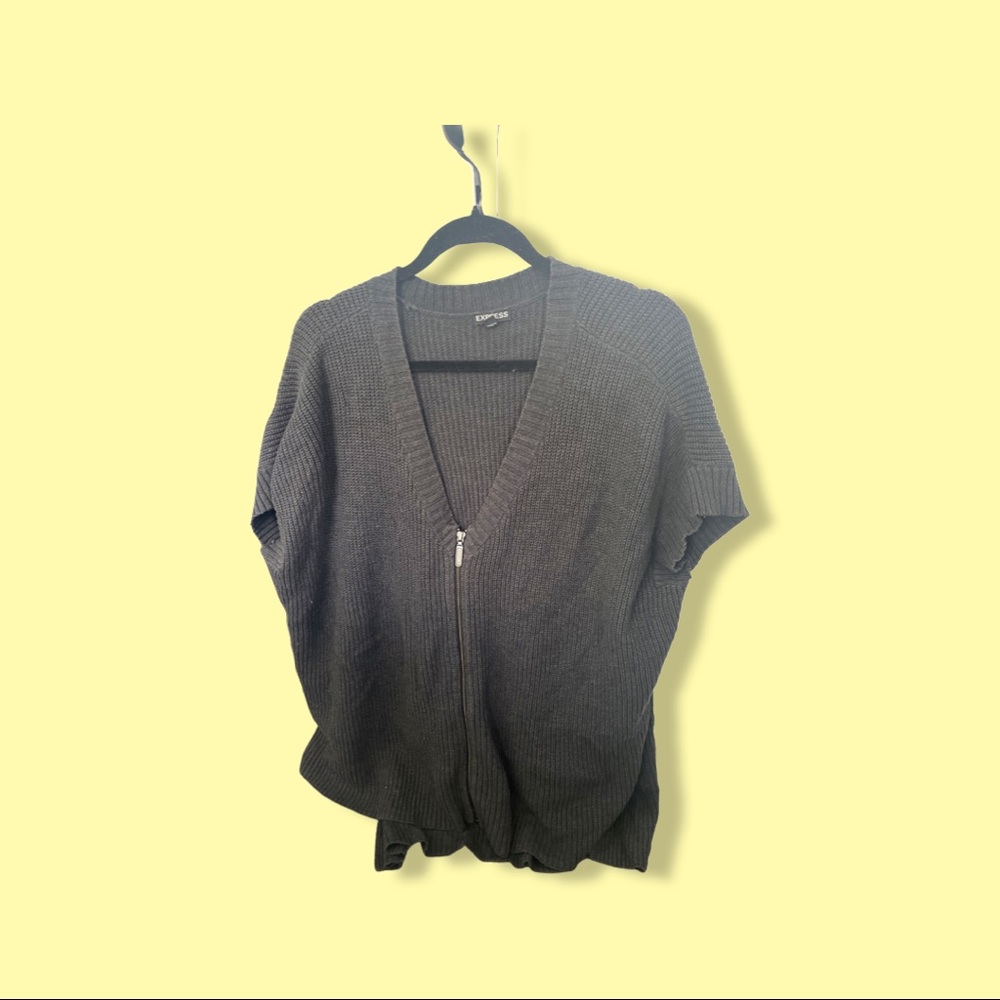 Grey Express cardigan